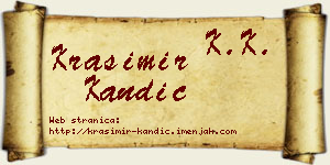 Krasimir Kandić vizit kartica